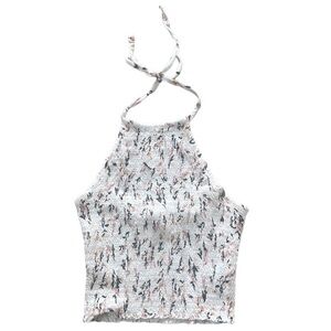 Garage Halter Smocked Top Size Medium